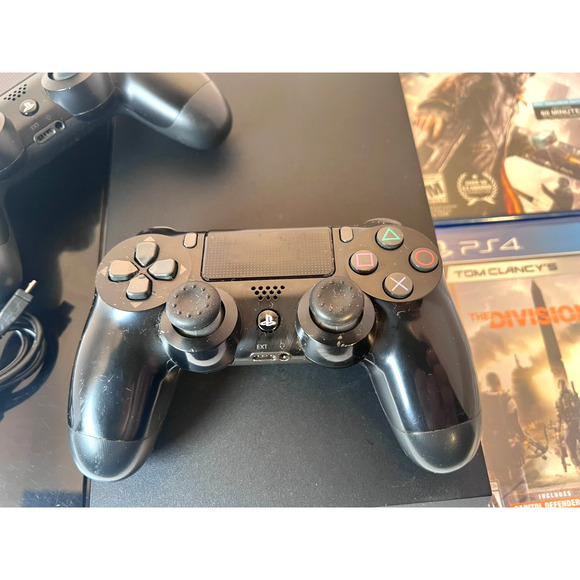 Sony PlayStation 4 (CUH-1001A) Console w/ All Cables, 2 Controllers & 3 Games - Picture 7 of 15